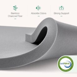 Novilla Twin Medium Cooling Gel Memory Foam 6 in. Mattress, Breathable and Hypoallergenic
