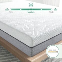 Novilla Twin Medium Cooling Gel Memory Foam 6 in. Mattress, Breathable and Hypoallergenic