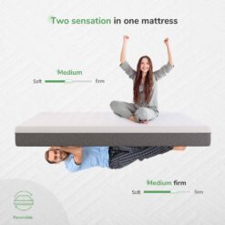Novilla 8 in. Adjustable firmness Support Cooling Gel Memory Foam Tight Top Full Mattress Breathable and Hypoallergenic