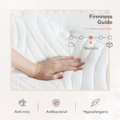 Sweetnight 12 in. Medium Memory Foam Hybrid Mattress, Individually Wrapped Innerspring Pillow Top Full Size Mattress