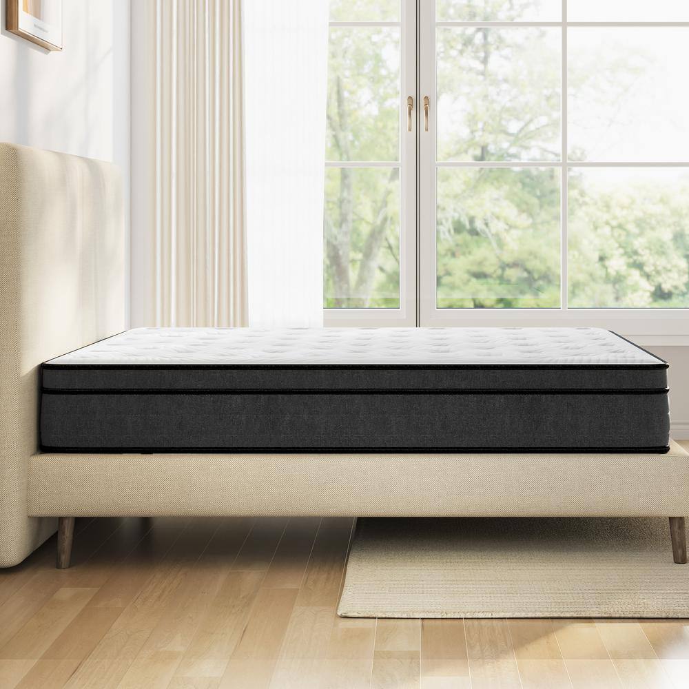 Sweetnight 12 in. Medium Memory Foam Hybrid Mattress, Individually Wrapped Innerspring Pillow Top Full Size Mattress