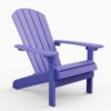 Mximu Classic Purple Plastic Outdoor Patio Adirondack Chair