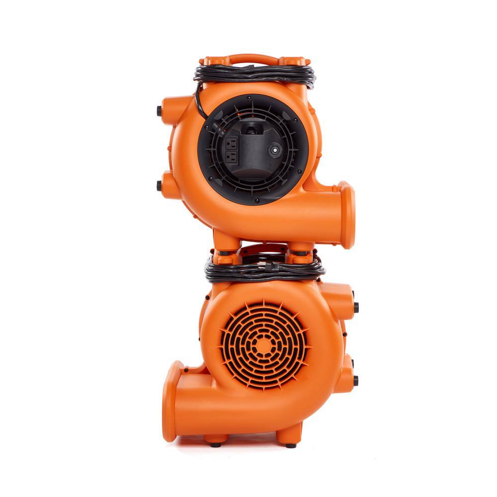 RIDGID 1625 CFM 3-Speed Blower Fan Air Mover with Daisy Chain, 3 Operating Positions for Water Damage Restoration