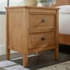 Home Decorators Collection Marsden Patina Wood Finish 2-Drawer Cane Nightstand