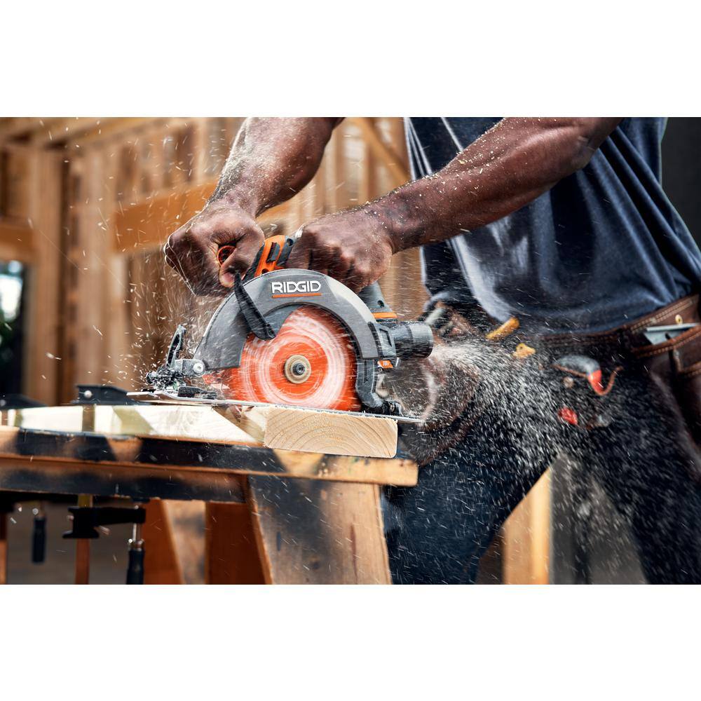 RIDGID 18V Cordless 8-Tool Combo Kit with 2.0 Ah Battery, 4.0 Ah Battery, and Charger