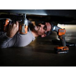 RIDGID 18V Cordless 8-Tool Combo Kit with 2.0 Ah Battery, 4.0 Ah Battery, and Charger
