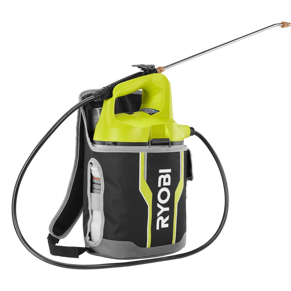 RYOBI ONE+ 18V Cordless Battery 2 Gal. Chemical Sprayer and Backpack Holster with 2.0 Ah Battery and Charger