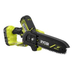 RYOBI ONE+ HP 18V Brushless 8 in. Battery Compact Pruning Mini Chainsaw with 2.0 Ah Battery and Charger PSBCW01K