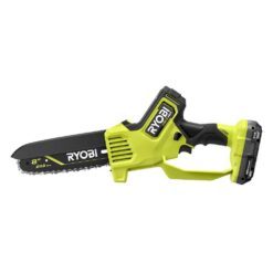 RYOBI ONE+ HP 18V Brushless 8 in. Battery Compact Pruning Mini Chainsaw with 2.0 Ah Battery and Charger PSBCW01K
