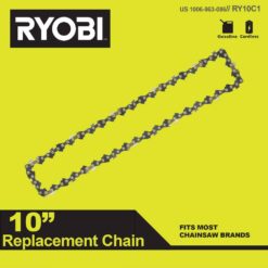 RYOBI 40V 10 in. Cordless Battery Pole Saw, Extra Chain and Oil with 2.0 Ah Battery and Charger