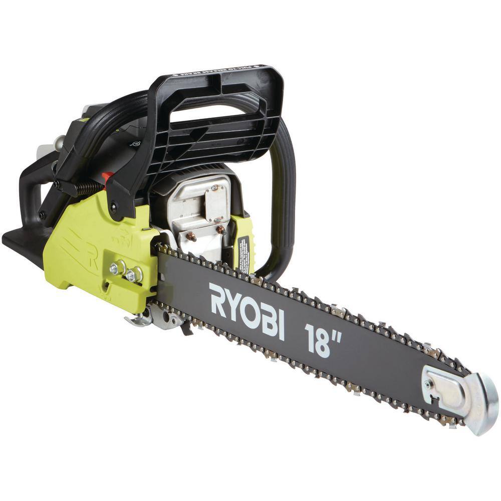 RYOBI 18 in. 38cc 2-Cycle Gas Chainsaw with Heavy-Duty Case