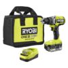 RYOBI ONE+ HP 18V Brushless Cordless 1/2 in. Drill/Driver Kit with 4.0 Ah Battery, Charger, and Bag