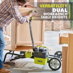 RYOBI SPEED BENCH 23 in. W x 20 in. D Mobile Workstation with LINK Tool Crate