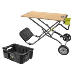 RYOBI SPEED BENCH 23 in. W x 20 in. D Mobile Workstation with LINK Tool Crate