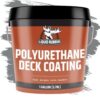 Liquid Rubber Smooth Polyurethane Deck Coating, Stone Gray, 1 Gal.