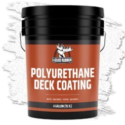 LIQUID RUBBER 4 Gal., 15.1 l White Smooth Polyurethane Deck Coating
