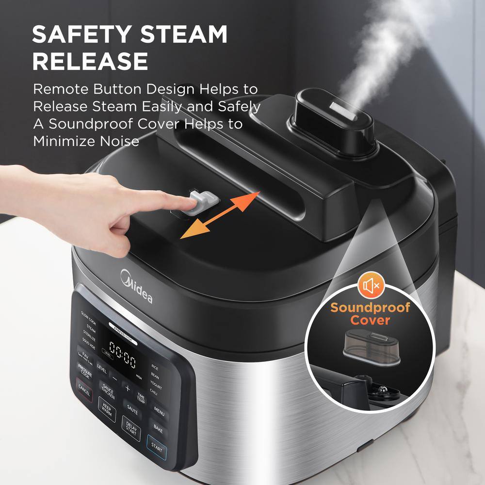Midea 6.5 Qt. WideMax 13-in-1 Electric Multi-Cooker, 1500-Watt