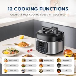 Midea 6.5 Qt. WideMax 13-in-1 Electric Multi-Cooker, 1500-Watt