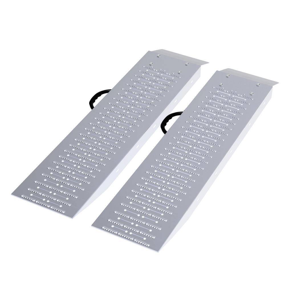 Stalwart HW6000032 Steel Loading Ramps for ATVs, Motorcycles, Mowers and Carts