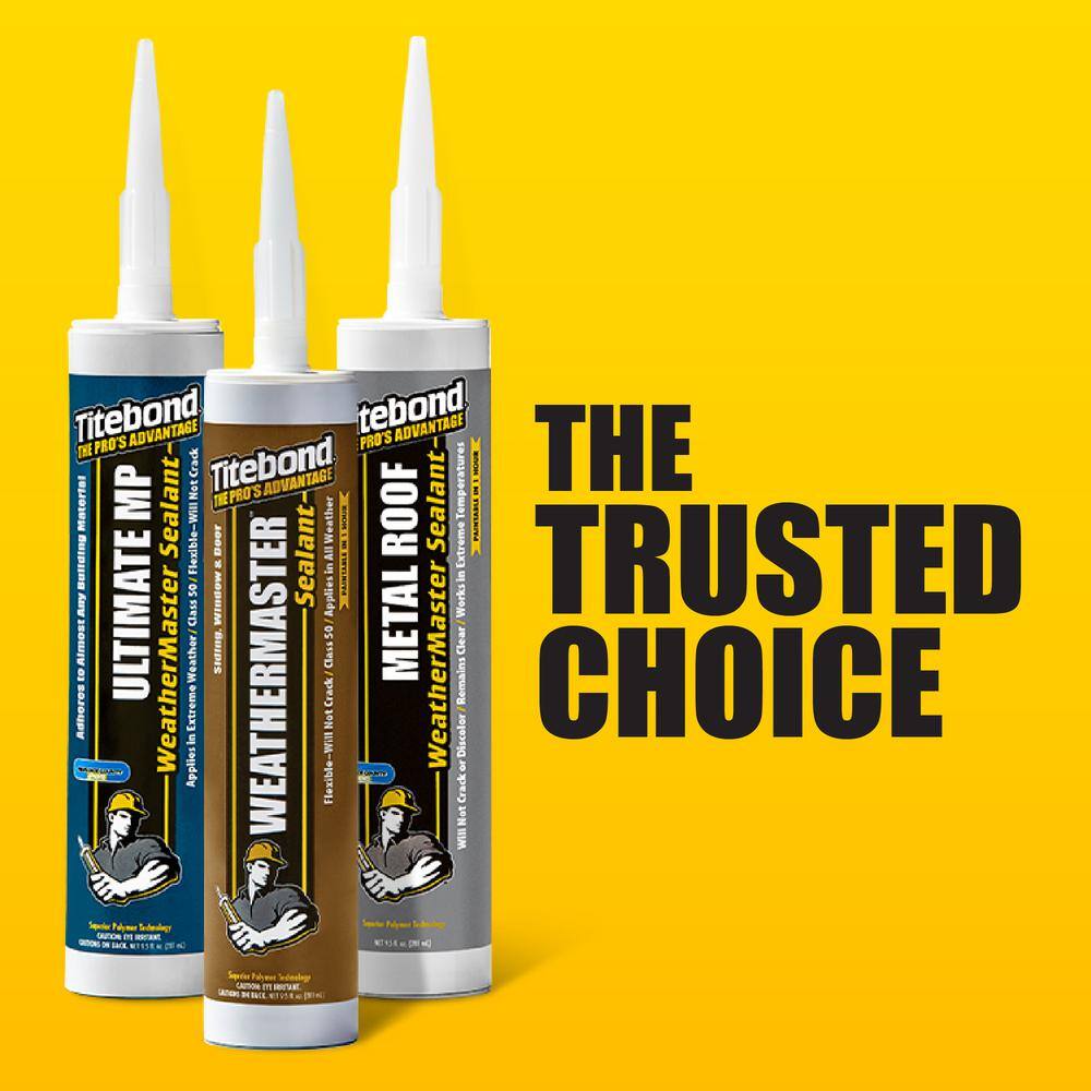 Titebond 9.5 oz. Clear Metal Roof Exterior Sealant (12-Pack)
