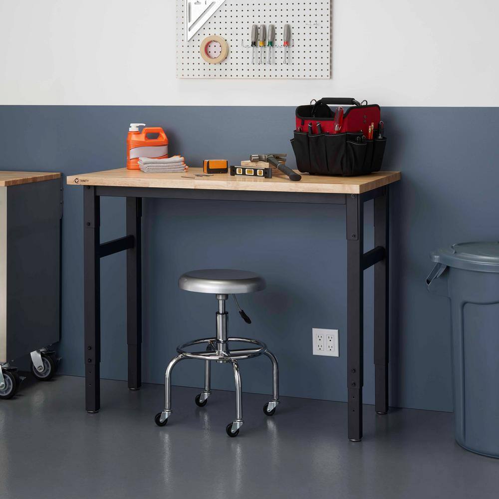 TRINITY 48 in. W x 24 in. D Adjustable Height Workbench