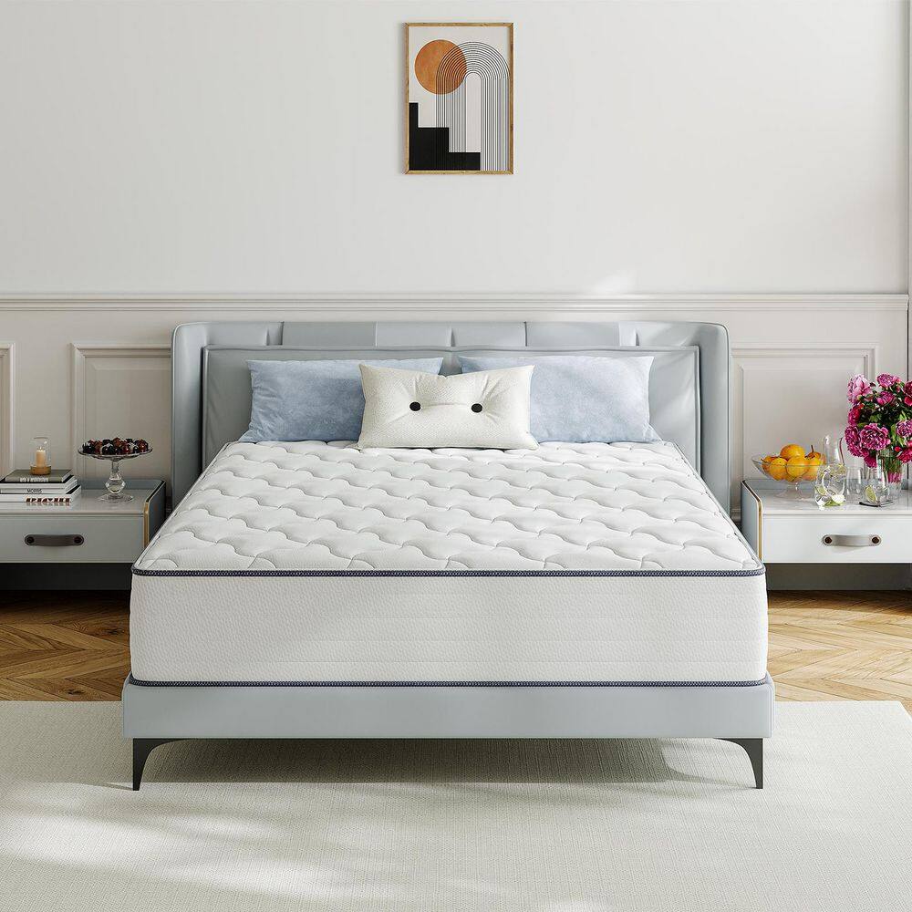 Babo Care Queen Size 10 in. Medium Hybrid Breathable and Cooling Motion Isolation Mattress with CertiPUR-US and Oeko-TEX Certified