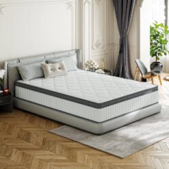 Babo Care King Size Firm Hybrid Memory Foam 12 in. Individual Pocket Spring Support and Breathable Mattress