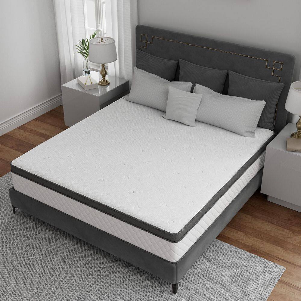Babo Care KING Size Medium Firm Comfort Hybrid Memory Foam Tight Top 10in. Breathable and Cooling Mattress