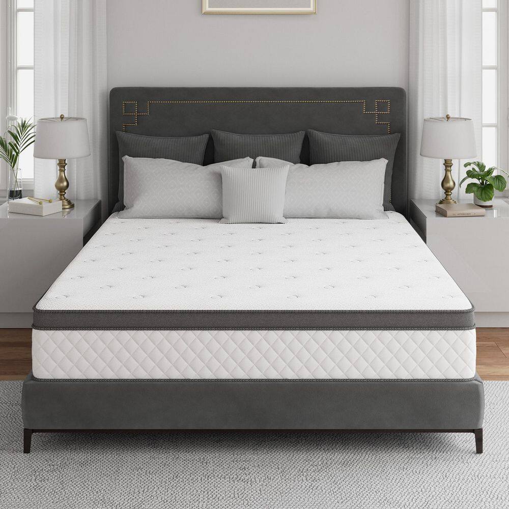 Babo Care KING Size Medium Firm Comfort Hybrid Memory Foam Tight Top 10in. Breathable and Cooling Mattress