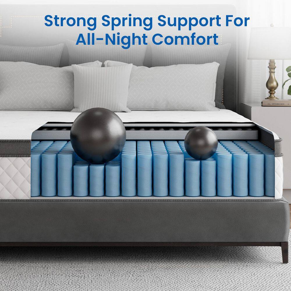 Babo Care KING Size Medium Firm Comfort Hybrid Memory Foam Tight Top 10in. Breathable and Cooling Mattress