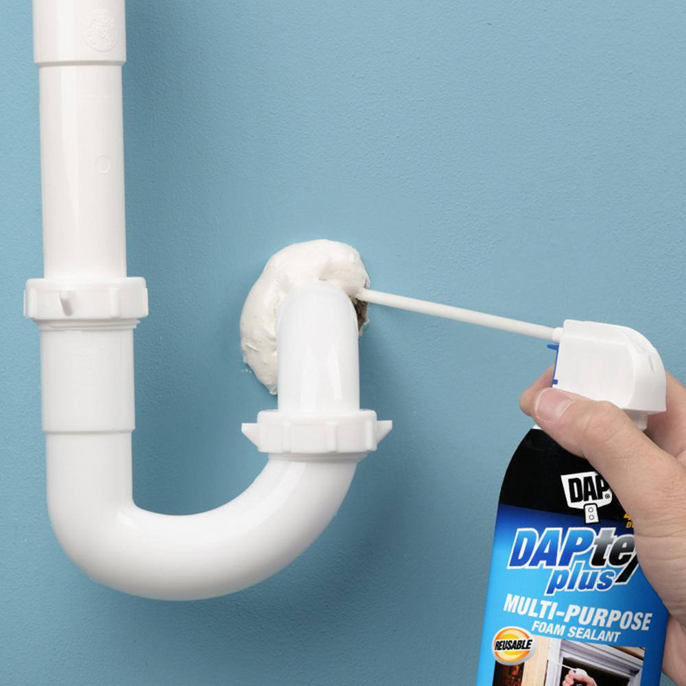 DAP Daptex Plus 12 oz. White Exterior/Interior Window and Door Foam Sealant (12-Pack)