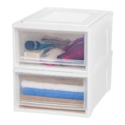 IRIS 15.75 in. x 9 in. White Medium Box Chest Drawer