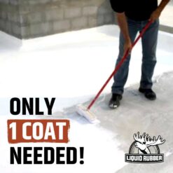 Liquid Rubber Silicone Roof Coating - Roof Sealant for Flat, Sloped, and Metal Roofs, White, 1 Gallon (128 oz)