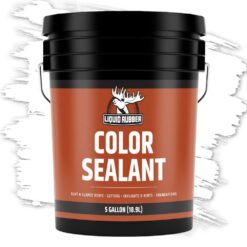 Liquid Rubber Color Sealant, White, 5 Gal.