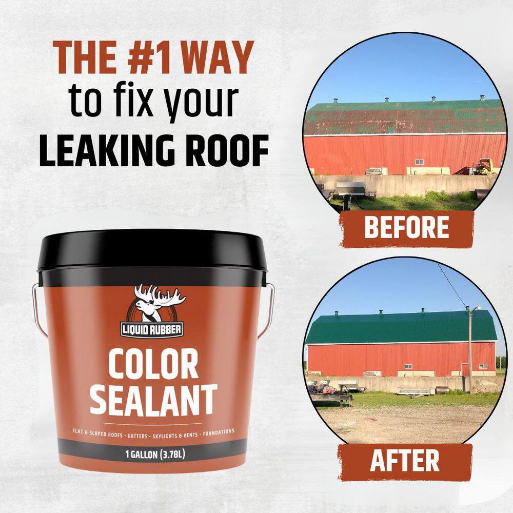 Liquid Rubber Color Sealant, White, 5 Gal.