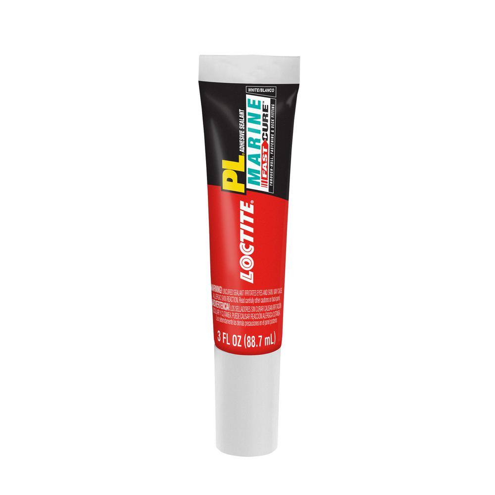 Loctite 3 oz. White PL Marine Fast Cure Polyether Adhesive Sealant Tube (12-Pack)