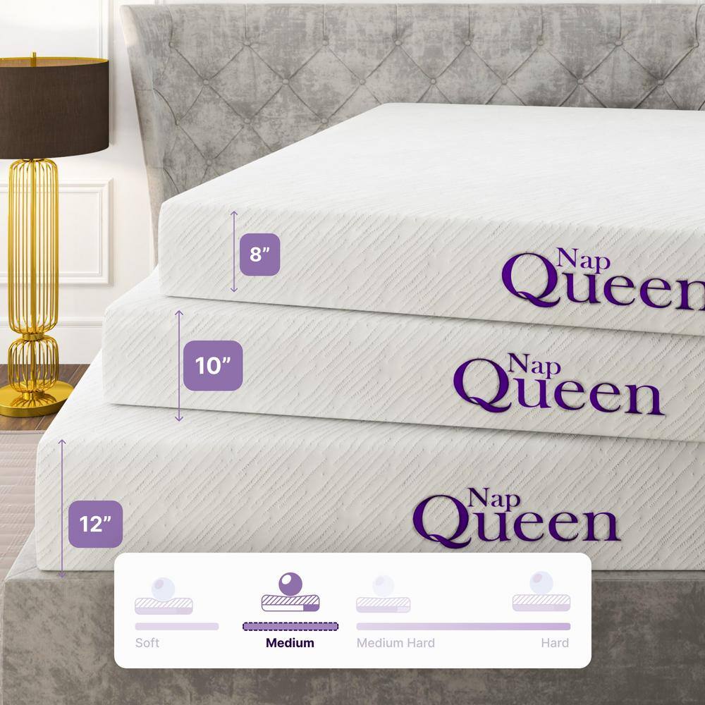 NapQueen Elizabeth Twin XL Medium Gel Memory Foam 6 in. Mattress