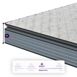NapQueen Isabella Twin XL Medium Hybrid 14 in. Mattress