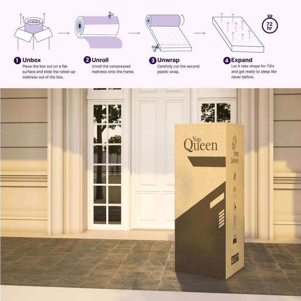 NapQueen Isabella Twin XL Medium Hybrid 14 in. Mattress