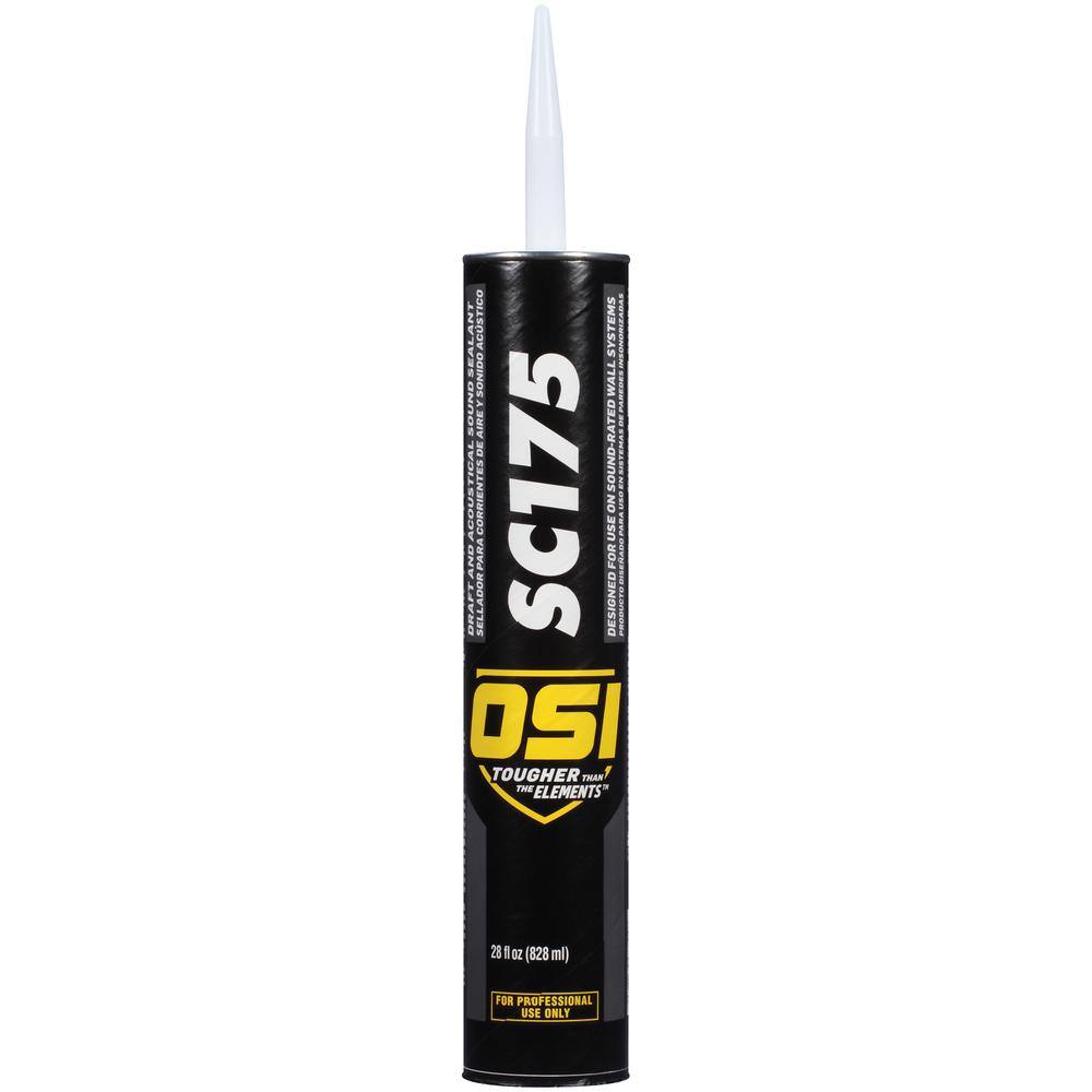 OSI SC175 28 oz. White Acrylic Latex Draft and Acoustical Sound Caulk Sealant (12-Pack)