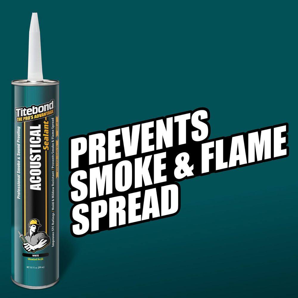 Titebond 28 oz. White Acoustical Smoke and Sound Sealant (12-Pack)