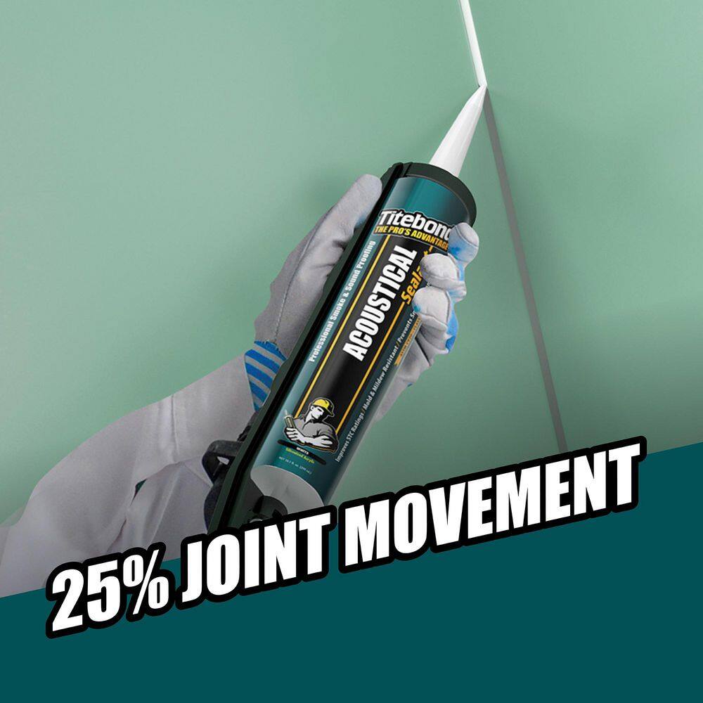 Titebond 28 oz. White Acoustical Smoke and Sound Sealant (12-Pack)