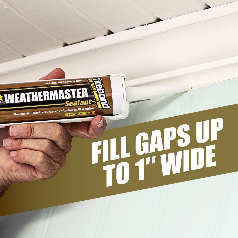 Titebond 9.5 oz. White WeatherMaster Exterior Sealant (12-Pack)