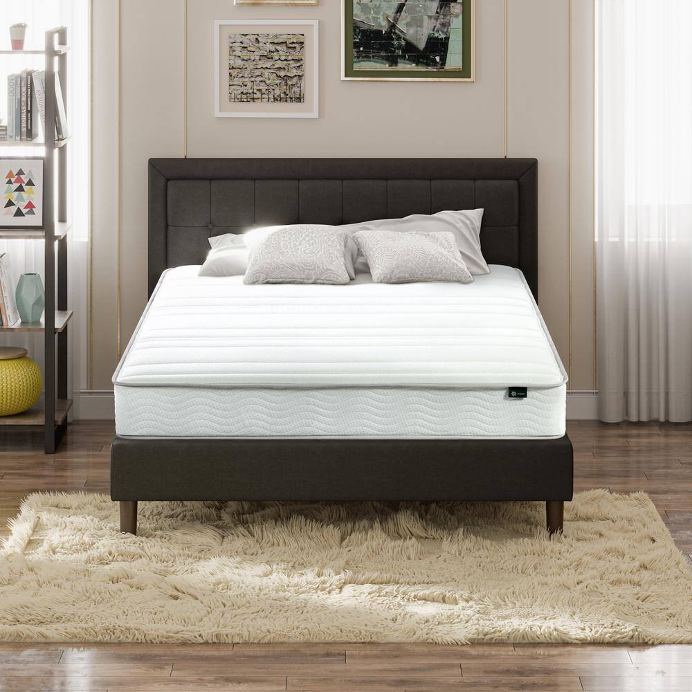 Zinus Narrow Twin Medium Quilted Top 6 in. Foam and Spring Hybrid Mattress