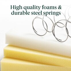 Zinus Narrow Twin Medium Quilted Top 6 in. Foam and Spring Hybrid Mattress