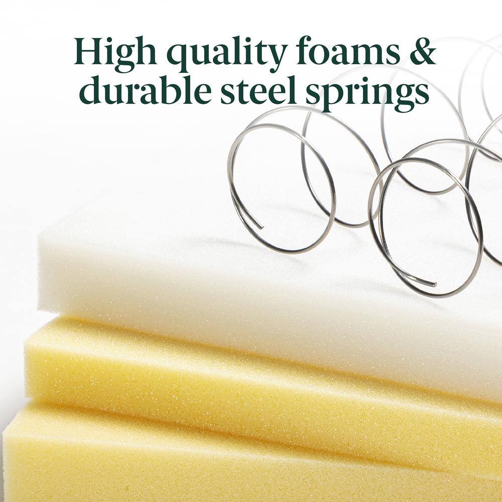 Zinus Narrow Twin Medium Quilted Top 6 in. Foam and Spring Hybrid Mattress
