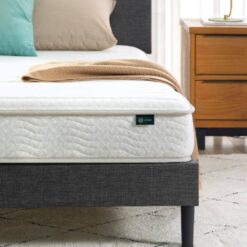 Zinus Narrow Twin Medium Quilted Top 6 in. Foam and Spring Hybrid Mattress