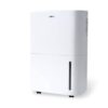 Edendirect 150 pt. 7,000 sq.ft. Portable Dehumidifier in White with Built-in Pump, Dual-Filter, Variable Speeds, Continuous Run