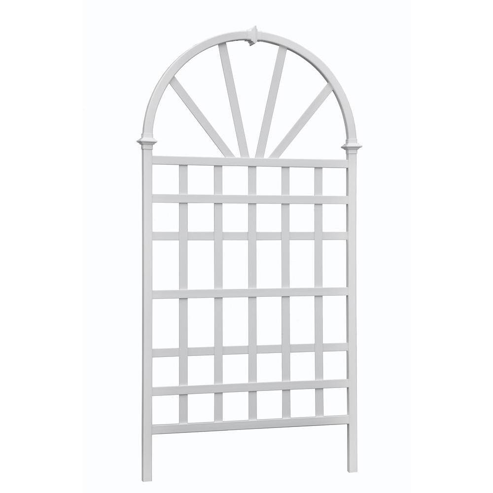 VITA 39"L x 77"H Athens Vinyl Trellis, White, VA68202