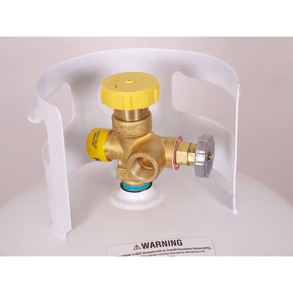 Worthington Pro Grade 100 lb. Empty Steel Cylinder Propane Tank with Multi-Valve